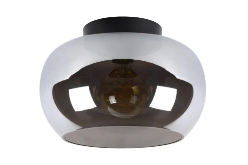 Светильник потолочный Judi 45177/30/65 Lucide серый 1 лампа, основание чёрное в стиле модерн  фото 2